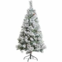 Féérie Lights & Christmas Sapin de Noël floqué Minnesota 180 cm Objets de décoration Couleur Vert