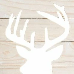Féérie Lights & Christmas Cadre bois renne H40 cm Objets de décoration Couleur Blanc -Christmas Soldes Boutique 18649809 500 C