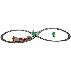 Féérie Lights & Christmas Train électrique 22 pièces du village de Noël Objets de décoration Couleur Rouge