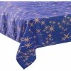 Féérie Lights & Christmas Nappe canevas 140x240 cm bleu nuit étoiles or Linge de maison Couleur Bleu -Christmas Soldes Boutique 20507522 500 A