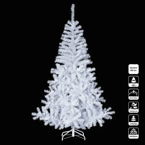 Féérie Lights & Christmas Sapin de noël Luxe - 1,8 m Objets de décoration Couleur Blanc 3 Féérie Lights & Christmas Sapin de noël Luxe - 1,8 m Objets de décoration Couleur Blanc