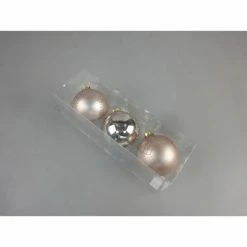 Féérie Lights & Christmas 3 Boules de Noël Verre - Diam. 80 mm Objets de décoration Couleur Doré