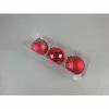 Féérie Lights & Christmas 3 Boules de Noël Verre - Diam. 80 mm Objets de décoration Couleur Rouge -Christmas Soldes Boutique 20970078 500 A