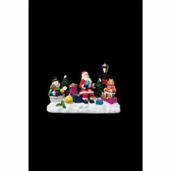 Féérie Lights & Christmas Santons lumineux de Noël - Père Noël et cadeaux Objets de décoration Couleur Blanc