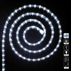 Féérie Lights & Christmas Guirlande tube LED d'extérieur - 18 m Objets de décoration Couleur Blanc