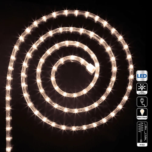 Féérie Lights & Christmas Guirlande tube LED d'extérieur - 24 m Objets de décoration Couleur Blanc 3 Féérie Lights & Christmas Guirlande tube LED d'extérieur - 24 m Objets de décoration Couleur Blanc