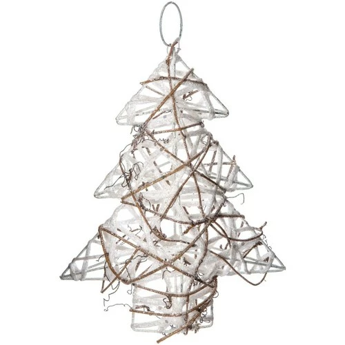 Féérie Lights & Christmas Sapin de Noël pailleté à suspendre - 17 x 20 cm Objets de décoration Couleur Blanc 3 Féérie Lights & Christmas Sapin de Noël pailleté à suspendre - 17 x 20 cm Objets de décoration Couleur Blanc