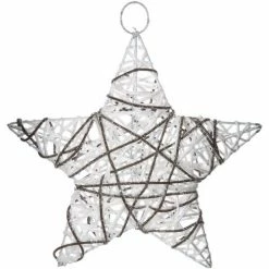 Féérie Lights & Christmas Etoile de Noël pailletée à suspendre - Diam. 25 cm Objets de décoration Couleur Blanc