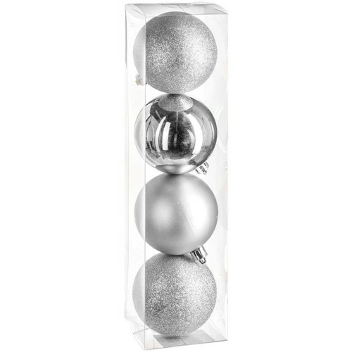 Féérie Lights & Christmas Kit déco pour sapin de Noël - 4 Pièces Objets de décoration Couleur Argent 3 Féérie Lights & Christmas Kit déco pour sapin de Noël - 4 Pièces Objets de décoration Couleur Argent