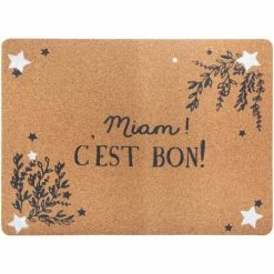 Féérie Lights & Christmas Set de table de Noël en liège Objets de décoration Couleur Marron