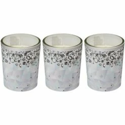 Féérie Lights & Christmas 3 Bougies de Noël Design Objets de décoration Couleur Blanc