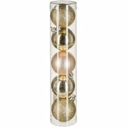 Féérie Lights & Christmas Kit déco pour sapin de Noël - 5 Pièces Objets de décoration Couleur Doré