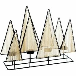 Féérie Lights & Christmas Photophore de Noël design Milano - 4 Bougies Objets de décoration Couleur Noir