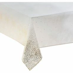 Féérie Lights & Christmas Nappe de Noël motif Léopard - L. 140 x l. 240 cm Objets de décoration Couleur Blanc