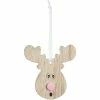 Féérie Lights & Christmas Décoration pour sapin de Noël en bois - Tête de renne Objets de décoration Couleur Rose -Christmas Soldes Boutique 20970660 500 A