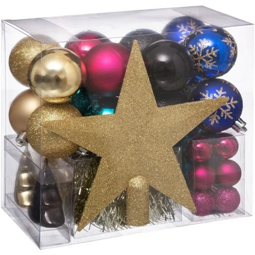 Féérie Lights & Christmas Kit déco pour sapin de Noël - 44 Pièces Objets de décoration Couleur Doré 3 Féérie Lights & Christmas Kit déco pour sapin de Noël - 44 Pièces Objets de décoration Couleur Doré