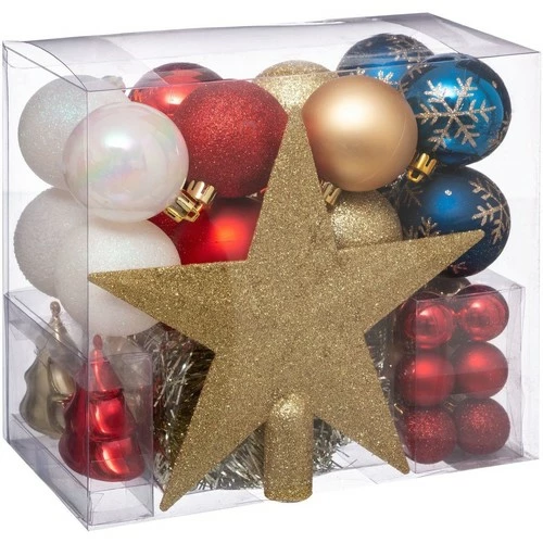 Féérie Lights & Christmas Kit déco pour sapin de Noël - 44 Pièces Objets de décoration Couleur Doré 3 Féérie Lights & Christmas Kit déco pour sapin de Noël - 44 Pièces Objets de décoration Couleur Doré