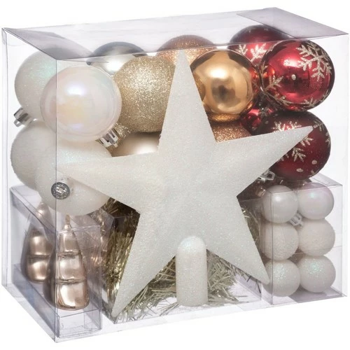 Féérie Lights & Christmas Kit déco pour sapin de Noël - 44 Pièces Objets de décoration Couleur Blanc 3 Féérie Lights & Christmas Kit déco pour sapin de Noël - 44 Pièces Objets de décoration Couleur Blanc