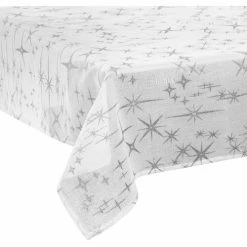 Féérie Lights & Christmas Nappe étoiles de Noël Caneva Objets de décoration Couleur Blanc