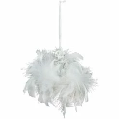 Féérie Lights & Christmas Déco sapin de Noël design plume Dahlia Objets de décoration Couleur Blanc