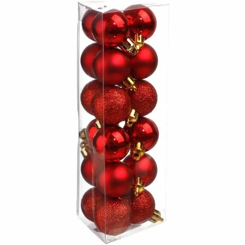 Féérie Lights & Christmas Kit déco pour sapin de Noël - 18 Pièces Objets de décoration Couleur Rouge 3 Féérie Lights & Christmas Kit déco pour sapin de Noël - 18 Pièces Objets de décoration Couleur Rouge