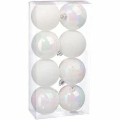 Féérie Lights & Christmas Kit de décorations pour sapin de noël - 8 Pièces Objets de décoration Couleur Blanc
