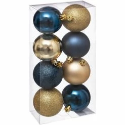Féérie Lights & Christmas Kit de décorations pour sapin de noël - 8 Pièces Objets de décoration Couleur Doré