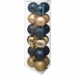 Féérie Lights & Christmas Kit déco pour sapin de Noël - 18 Pièces Objets de décoration Couleur Doré