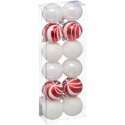 Féérie Lights & Christmas Kit de décorations pour sapin de noël - 12 Pièces Objets de décoration Couleur Rouge