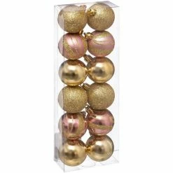 Féérie Lights & Christmas Kit de décorations pour sapin de noël - 12 Pièces Objets de décoration Couleur Rose