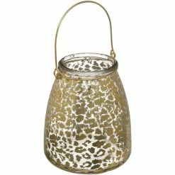 Féérie Lights & Christmas Photophore de Noël design léopard Jungle Objets de décoration Couleur Doré