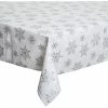 Féérie Lights & Christmas Nappe flocons de Noël Fantasy Objets de décoration Couleur Blanc