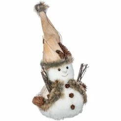 Féérie Lights & Christmas Décoration de Noël en bois petit bonhomme Terre sauvage Objets de décoration Couleur Beige