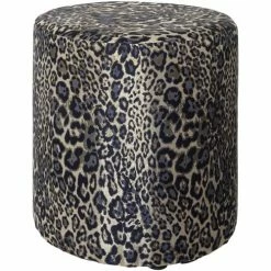 Féérie Lights & Christmas Pouf design léopard Jungle électro Décorations textile Couleur Doré