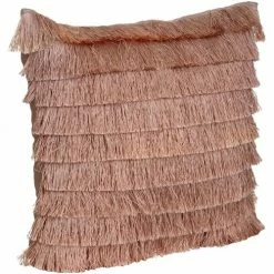 Féérie Lights & Christmas Housse de coussin design franges Curiosité Décorations textile Couleur Rose