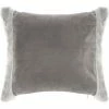 Féérie Lights & Christmas Coussin carré design fourrure Terre sauvage Décorations textile Couleur Gris