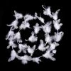 Féérie Lights & Christmas Guirlande de Noël Plumes et Perles - 2 m Objets de décoration Couleur Blanc