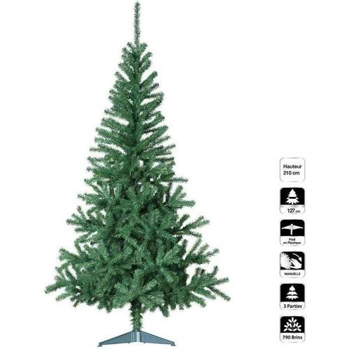 Féérie Lights & Christmas Sapin de Noël Essentiel vert 210 cm Objets de décoration Couleur Vert 5 Féérie Lights & Christmas Sapin de Noël Essentiel vert 210 cm Objets de décoration Couleur Vert – Image 3