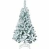 Féérie Lights & Christmas Sapin de Noël floqué 210 cm Objets de décoration Couleur Blanc