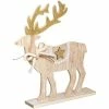 Féérie Lights & Christmas Objet renne cocon bois H30 cm Objets de décoration Couleur Beige