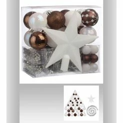 Féérie Lights & Christmas Kit de décoration pour sapin de Noël - 44 Pièces Objets de décoration Couleur Marron -Christmas Soldes Boutique 21277639 500 B