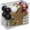 Féérie Lights & Christmas Kit de décoration pour sapin de Noël - 44 Pièces Objets de décoration Couleur Noir