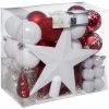 Féérie Lights & Christmas Kit de décoration pour sapin de Noël - 44 Pièces Objets de décoration Couleur Rouge