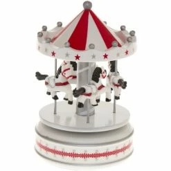 Féérie Lights & Christmas Village de Noël Carrousel musical Objets de décoration Couleur Blanc
