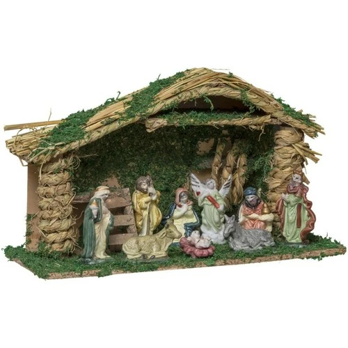 Féérie Lights & Christmas Crèche de Noël avec 9 Santons - Bois Objets de décoration Couleur Marron 3 Féérie Lights & Christmas Crèche de Noël avec 9 Santons - Bois Objets de décoration Couleur Marron