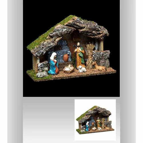 Féérie Lights & Christmas Crèche de Noël et ses 6 santons en résine Objets de décoration Couleur Marron 4 Féérie Lights & Christmas Crèche de Noël et ses 6 santons en résine Objets de décoration Couleur Marron – Image 2