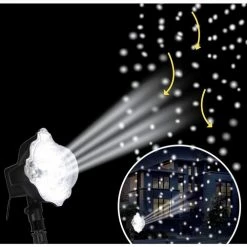 Féérie Lights & Christmas Projecteur d'extérieur LED - effet neige Objets de décoration Couleur Blanc