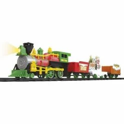 Féérie Lights & Christmas Train électrique 16 pièces du village de Noël Objets de décoration Couleur Vert