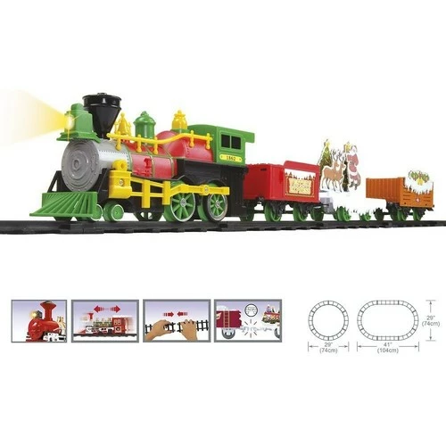 Féérie Lights & Christmas Train électrique 16 pièces du village de Noël Objets de décoration Couleur Vert 6 Féérie Lights & Christmas Train électrique 16 pièces du village de Noël Objets de décoration Couleur Vert – Image 4