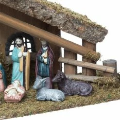 Féérie Lights & Christmas Crèche de Noël 10 santons porcelaine Objets de décoration Couleur Marron -Christmas Soldes Boutique 21311492 500 C